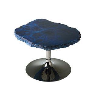 意大利异形雪花石茶几设计师客厅大理石组合套几轻奢不规则小边几