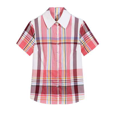 高档面料不起球不褪色格子衬衫