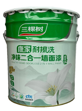 康家净味二合一面漆墙面漆三棵树