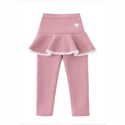 女童冬裙裤加绒加厚一体绒打底裤