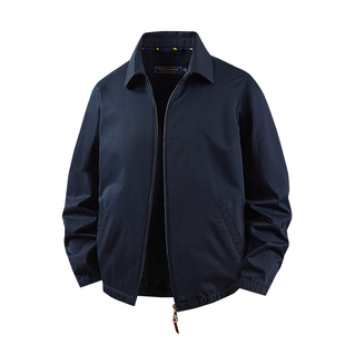 复刻RL经典美式复古高级感男夹克春秋老钱翻领商务行政外套薄款潮