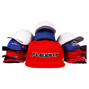 FLEXFIT帽子DIY定制LOGO刺绣棒球帽鸭舌帽广告帽个性定做刺绣图标