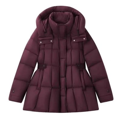 2025冬季新款韩版显瘦可拆卸帽