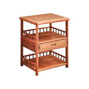 红木家具缅甸花梨木茶水柜边柜实木中式茶几置物架大果紫檀茶边柜