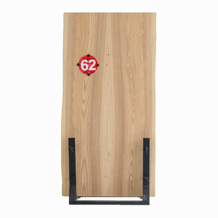 天外云 北美白蜡木原木大板桌面茶台侘寂风独板书桌自然边餐桌整