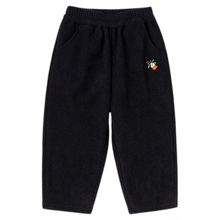 嘟嘟家男童裤子冬季宝宝拜年服儿童年装长裤女童灯芯绒裤唐装保暖