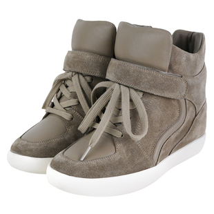 IORE理想矿石设计师原创 线条与层次 复古结构内增高坡跟休闲鞋