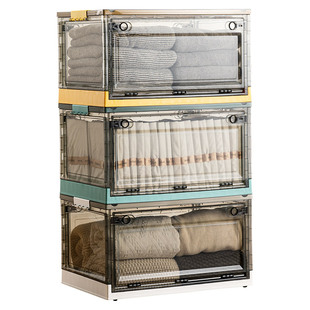 收纳箱书本书籍书箱折叠装书放书储物箱子透明学生用的整理盒神器