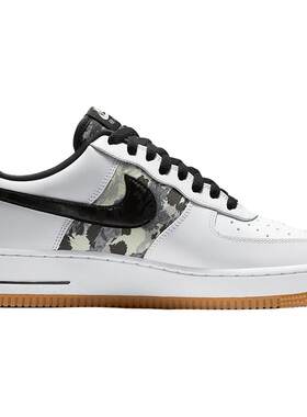 Nike/耐克正品AirForce1AF1Low白灰黑迷彩休闲运动板鞋CZ7891-100
