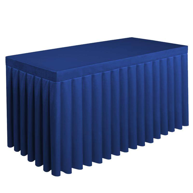 ibm会议桌布培训桌桌套罩酒店办公活动展会长条桌桌裙锦缎台布