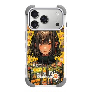 普格尔苹果17手机壳16promax多巴胺女生款高级感iphone17promax手机套11/12/13/14/15/16/17pro镜头全包防摔