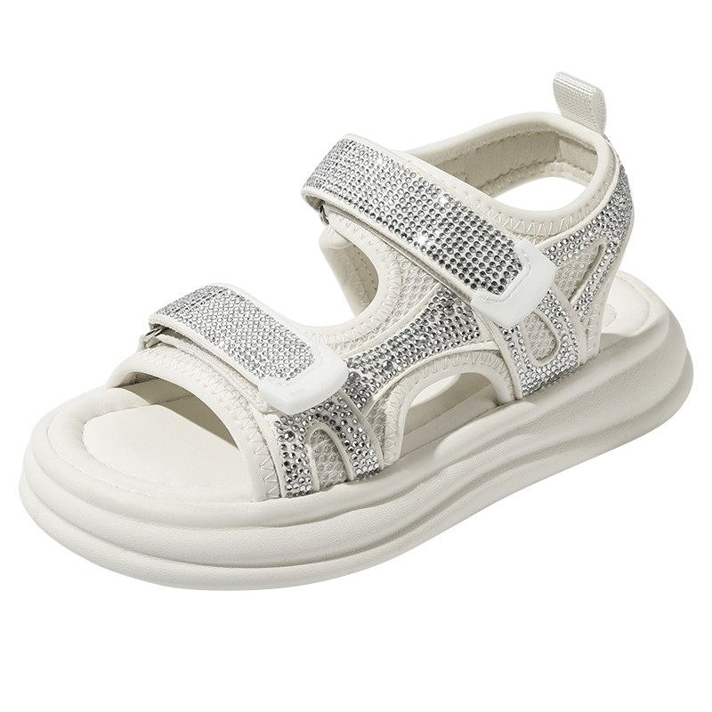 百丽女童夏季透气凉鞋