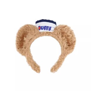 迪士尼毛绒发箍女2025年新款游乐园拍照头箍可爱洗脸防滑发卡头饰