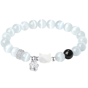 paras kors派热pk萌喵贴贴情侣手串简约精致轻奢高级感礼物