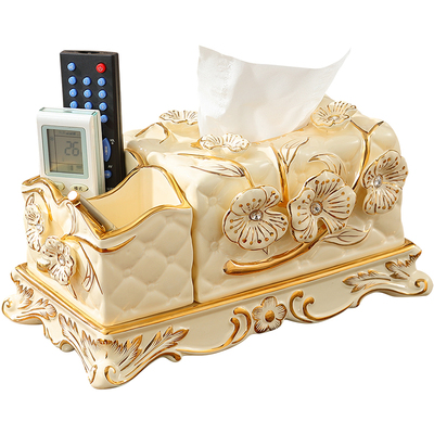 柏拉图皇庭欧式多功能陶瓷纸巾盒