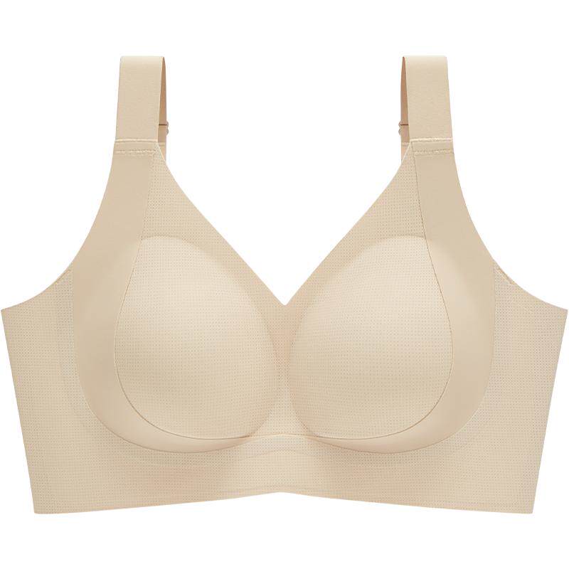 幸棉大胸显小粉底液修容杯大码文胸薄提拉聚拢收副乳防下垂内衣女