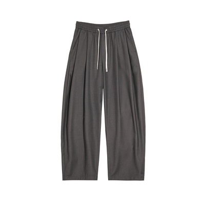 JUPSTUDIO户外纯色系绳直筒裤