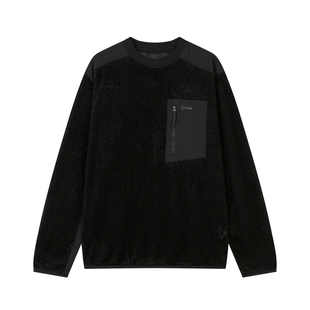 Alex 25年新款科技抓绒面料Octa轻量化立体拼接套头户外卫衣男