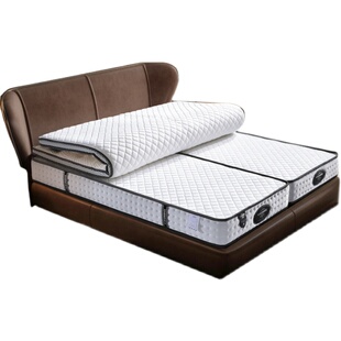 床垫可折叠分体式对折独立袋弹簧家用2*2米2.2米200x220海马乾坤