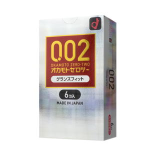 okamoto冈本002前端加大超薄润滑亲肤安全套避孕套6只装日本进 口