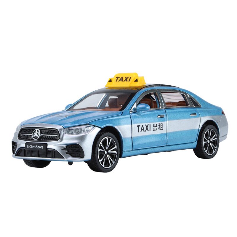 124奔驰E300L合金出租车模型车