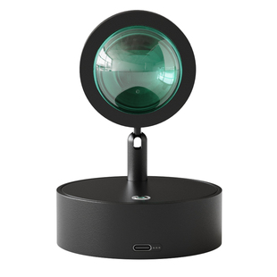 免接线落日夕阳氛围灯无线遥控充电射灯超长续航免打孔装饰画壁灯