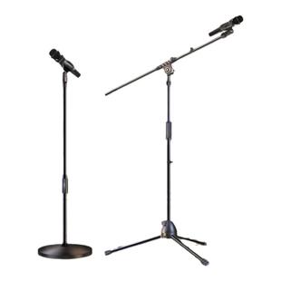 专业麦克风支架落地直播话筒架座ktv歌舞台神器一体立式三脚架子