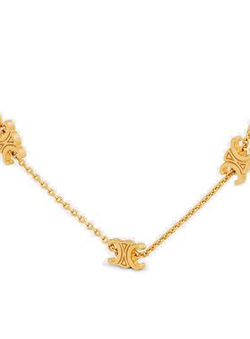 欧洲直邮CELINE思琳女士TRIOMPHETRIOMPHE黄铜项