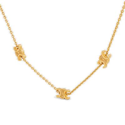 欧洲直邮CELINE思琳女士TRIOMPHETRIOMPHE黄铜项