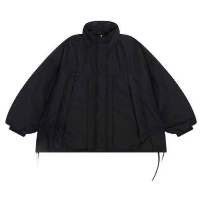 Heatherich外套女2025冬季新款纯色碎花宽松休闲夹克棉服593654