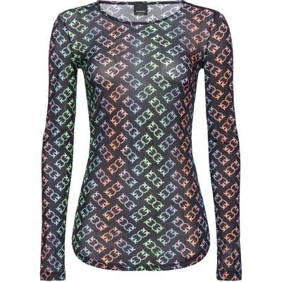 PINKO女士徽标长袖针织衫100639A1ZY