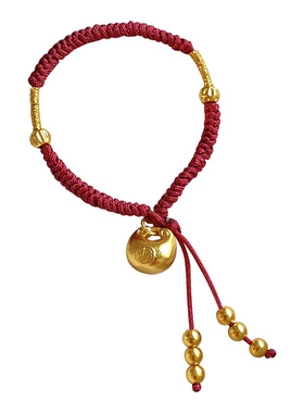 小福袋福字手链女士新年小众设计精致手串招财进宝复古新中式手饰