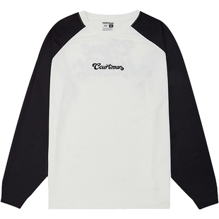 COURTMAN野球帝 插肩长袖运动T恤投篮球服训练男女美式速干潮上衣