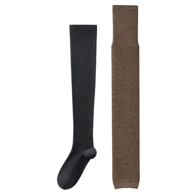 羊毛保暖长筒袜子女过膝护膝小腿