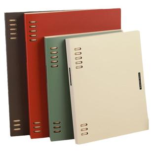 【送80页替芯】日本kokuyo国誉活页本b5可换替芯笔记本子高颜值磨砂封面A5不硌手记事本A4活页纸商务办公8孔