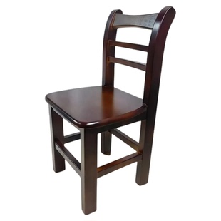 实木小椅子客厅小坐凳家用小靠背椅子大人坐儿童椅凳老年人靠背凳