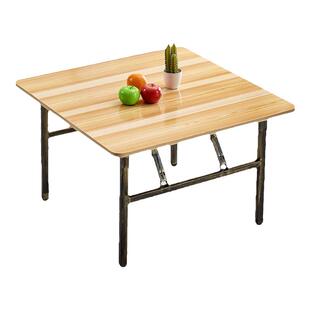 折叠吃饭桌烧烤餐桌摆摊矮桌户外四方地桌简易出租屋正方形小桌子