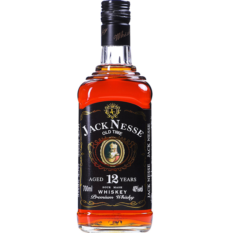 洋酒威士忌套装杰克尼斯700ml*2瓶组合套餐酒吧专用烈酒装饰正品
