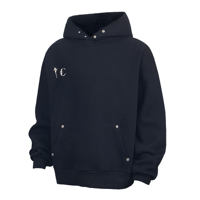 ThugClub金属装饰高街连帽卫衣