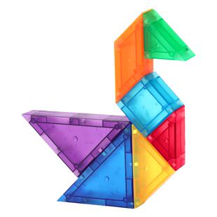 科博七巧板磁性拼图异形带圆小学生专用数学幼小衔接儿童益智玩具