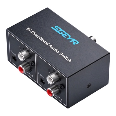 SGEYR双向音频切换器RCA3.5mm