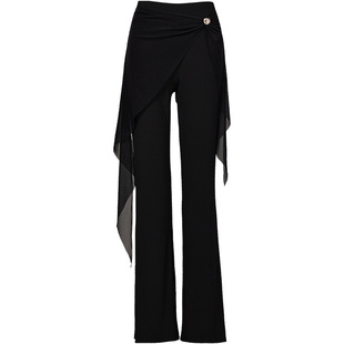 贝蒂拉丁舞裤专用裤子女2025新款舞裤秋冬练功裤飘带显瘦长裤BD56