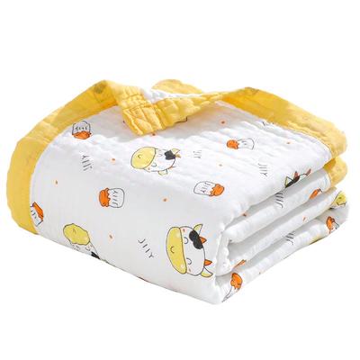 婴儿浴巾纯棉纱布盖毯超柔初生