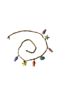 陶瓷钛钢彩色海洋生物项链