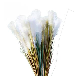 1.5米3头芦苇草仿真花 假花客厅摆设装饰花大束落地北欧小清新