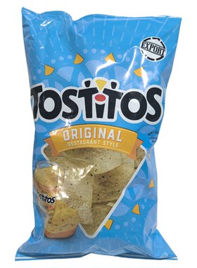 特价美国原装进口Tostitos多氏牌青柠味原味玉米片三角形膨化薯片