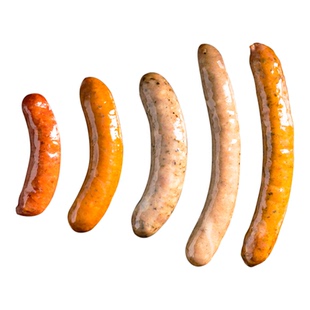 柏纳夫德国德式香肠拼盘350g五口味纯香肉肠西式热狗肠火山石烤肠