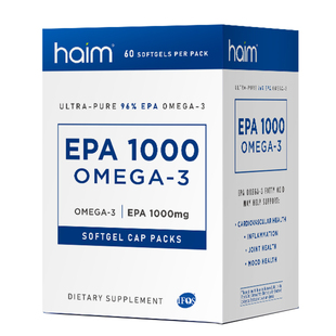 HAIM小纯益99%epa高纯度鱼油进口Omega3深海高含量血脂中老年60粒
