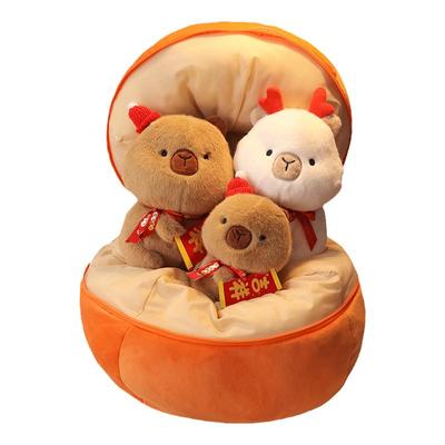 创意卡皮巴拉水豚玩偶公仔