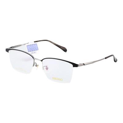 精工眼镜框男士商务大框时尚轻巧新款钛半框近视眼镜架HC1032